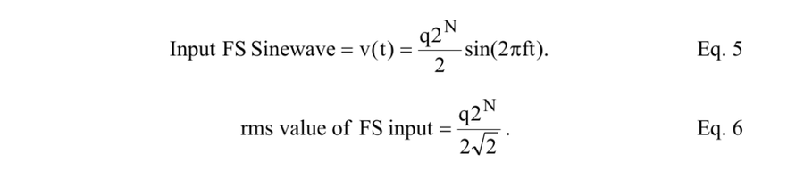 输入信号 RMS 数学计算