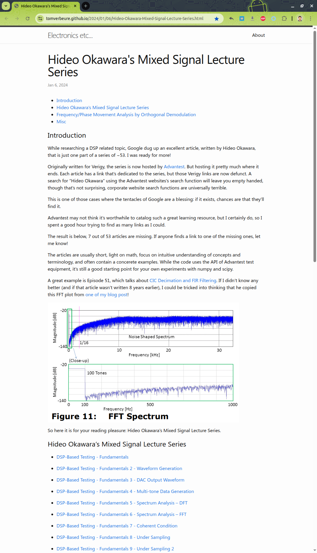图1 Tom Verbeure 整理汇总的 Hideo Okawara 教程
