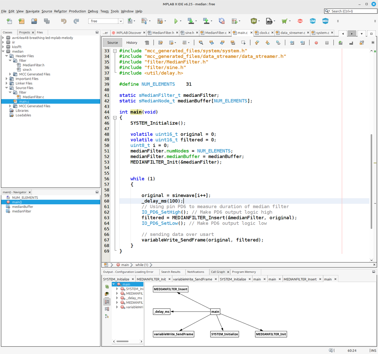 图8 Median Filter 案例工程