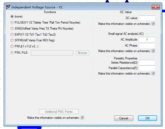 图2 电压源设置
