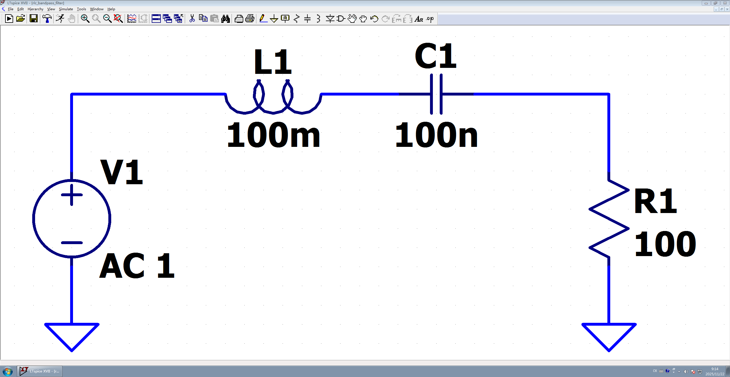 图3 构建 RLC 电路