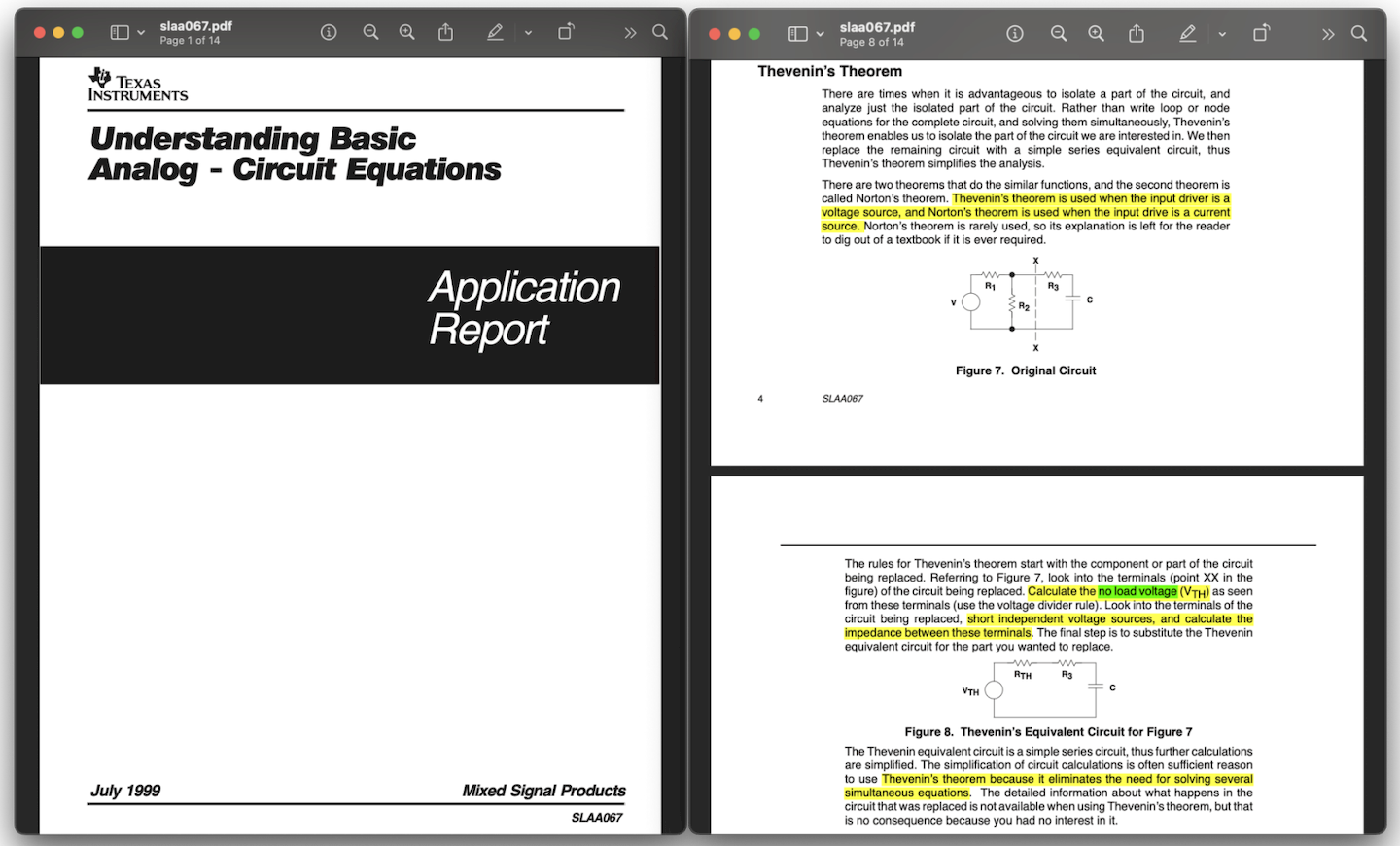 图1 TI 文档介绍戴维南定理