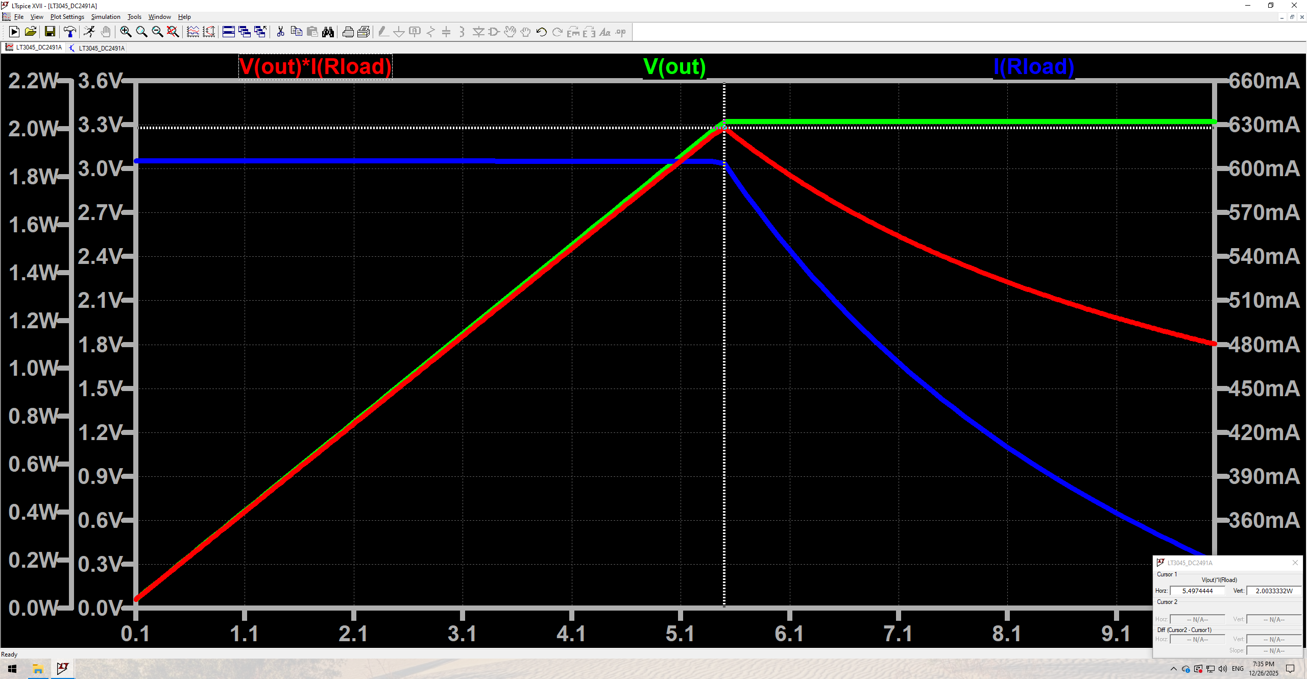 图6 电路（B）最大功率点