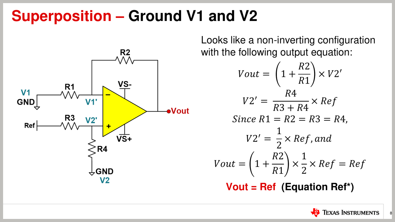 图4 V1 接地，V2 接地，Ref 保留