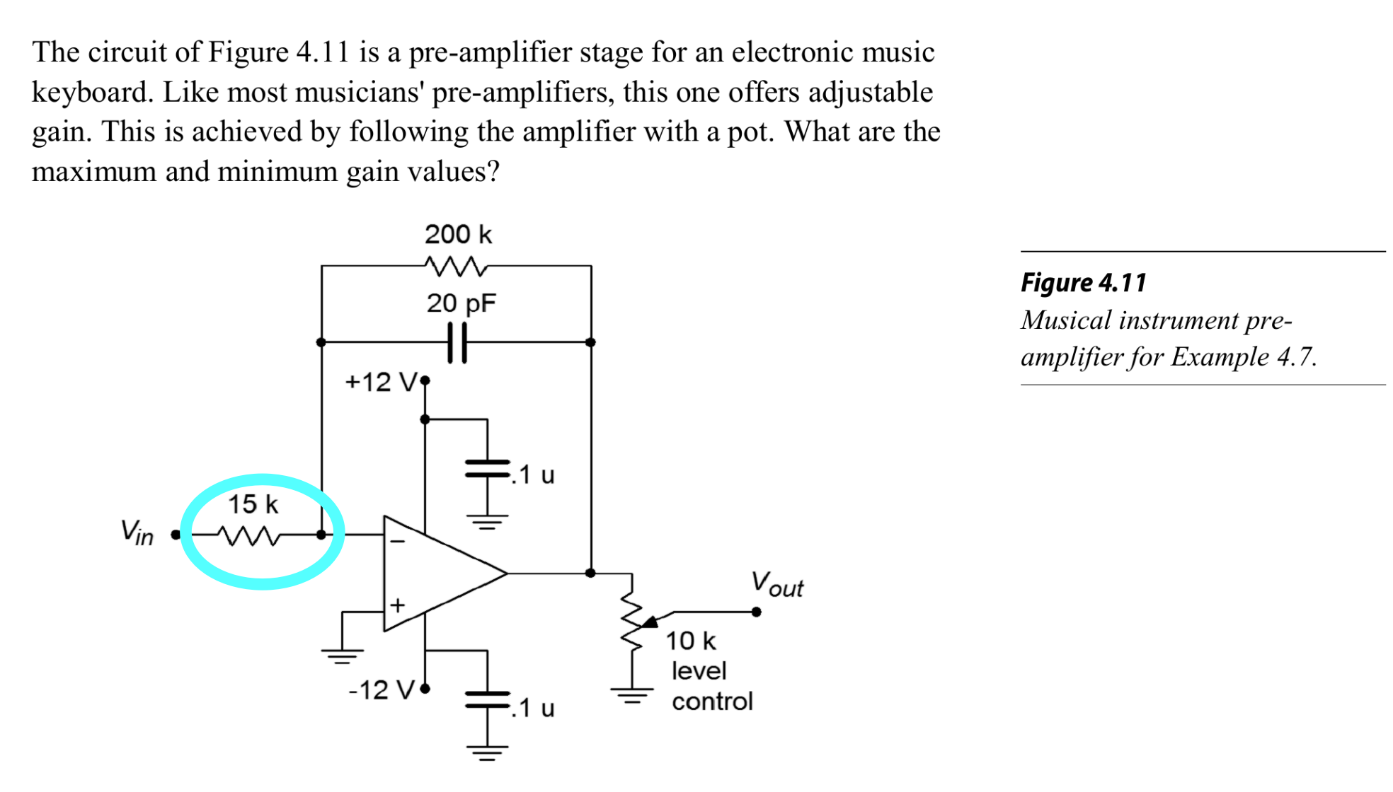 图6 麦克风前置放大器（关注输入阻抗）